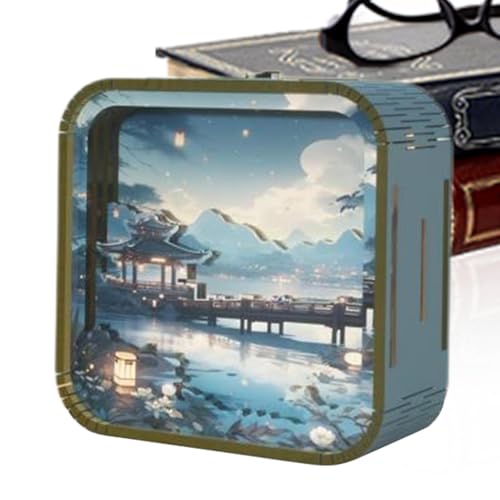 Lampe puzzle en bois – Lampe en bois, lampe puzzle pour la maison | Lampe de bureau LED créative, lampe puzzle décorative, lampe en bois moderne pour le salon et la chambre à coucher