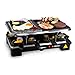 Produktbild alpina Raclette Steingrill - 8 Pfannen - 8 Spatel - 1200-1400 Watt - Thermostat Gourmet-Set Backblech