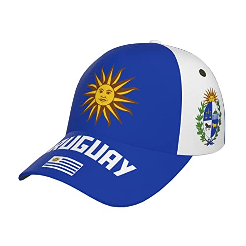 Algodón Gorras Bandera De Uruguay Uruguayos Gorras De Sol Deportivo Sombrero Motocicleta Clásico Gorras De Béisbol para Sport, Hombres, Correr