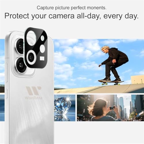 Image of Pack 1- Back Camera Glass Protector for Reno 15 Pro Mini 5G [3D Premium] Camera Glass Protector (Black)