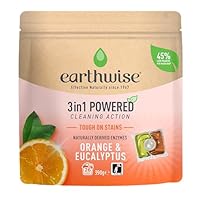 Earthwise Orange & Eucalyptus Laundry Washing Detergent Capsules, 26 Pack, 26 Washloads, Suitable for Front & Top Loader, Tough on Stains, 3in1 Powered Cleaning Action with Naturally Derived Enzymes