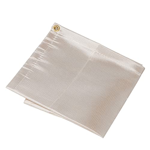 iplusmile Estera De Parrilla Ignífuga Manta Retardante De Fuego para Exteriores Protector Suelo Barbacoa para Camping y Fogatas Resistente Al Calor