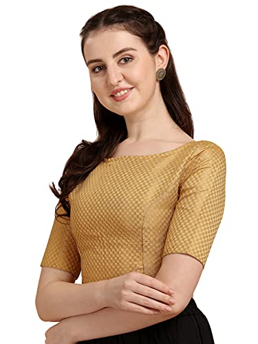 Image of OOMPH! Women's Art Silk Solid Half Sleeve Fitted Blouse Pack of 1