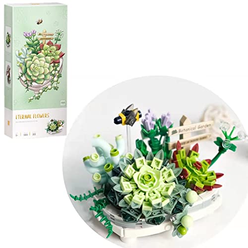 GP&Home MOC 389Pcs Plant Series Mini Bricks Model, Creative DIY Simulation Mini Building Blocks Bonsai Construction Building Toy for Kids Teen and Adults (Not Compatible with Standard Bricks)