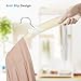 JS HANGER Padded Hangers - 17 Inch Extra Large Heavy Duty Cotton Covered Coat Hangers No Shoulder Bump for Women Clothes, Sweaters, Dresses, Clothing, Weddings, Lingerie Pack of 10, Beige