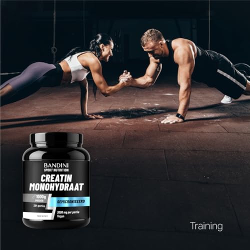 Bandini® Creatine Monohydraat Gemicroniseerd 1kg/1000g 100% zuiver poeder - Veganistisch - Voedingssupplement voor Sporttraining, Fitness en pre-workout - Op basis van Creatinemonohydraat - Afbeelding 4