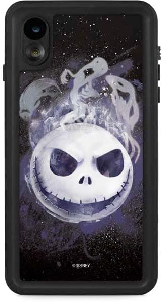 Skinit Waterproof Phone Case Compatible with iPhone XR - Officially Licensed Disney The Nightmare Before Christmas Jack Skellington Face Art Design