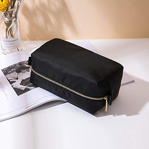 Yonben Women Cosmetic Toiletry Makeup Bag Pouch Travel Organizer Bag (Black-Nylon) #TOP4