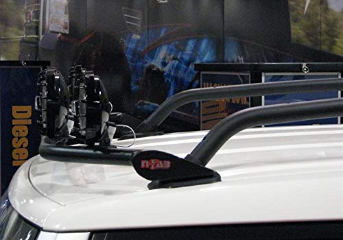N-Fab Roof Rack | Textured Black, Front Mounted - For 4 - 9in Lights | TFJ5FLR | Fits 2006-2018 Toyota FJ Cruiser - Thumbnail 6