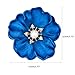 Brooches Pins for Women Elegant Blue Rose Alloy Rhinestone & Pearl Floral Pin Vintage Wedding Party Jewelry Gift Hypoallergenic Fashion Accessory