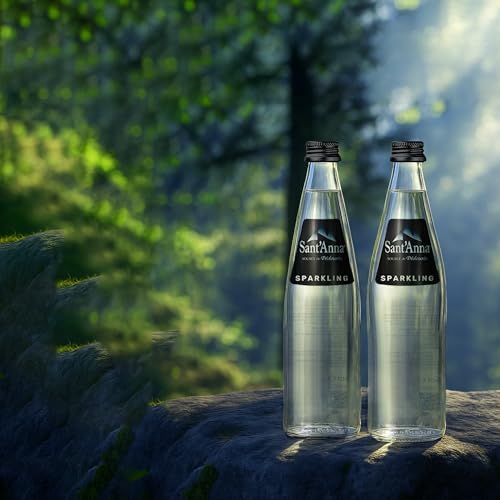 Image of Sant'Anna Sparkling Natural Mineral Water, 11.15 Fl Oz (6-Pack) | Pure French Pyrenees Mountain-Fresh Drinking Water | Natural Functional Drink | Sodium-Free Mineral in Glass Bottles