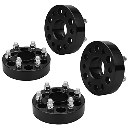 IRONTEK 6x120mm Wheel Spacers 1.5" Hub Centric Hub Bore 66.9mm Thread Pitch 14x1.5 Fit for Cadillac SRX XT5 XT6, for Chevy Colorado Traverse, for GMC Acadia Canyon