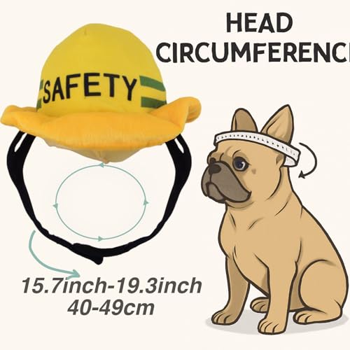 Disfraz para perro mediano casco y chaleco de seguridad miniatura 5