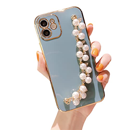 Coque iPhone 16 Plus chaîne perle strass idéale pour sorties et soirées