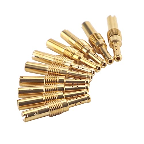 20 Pieces Carburetor Jet Kit With Container, Include 10 Pieces Carburetor Main Jet And 10 Pieces Slow Jet For Pwk Keihin Oko Cvk Pwm Type #TOP4