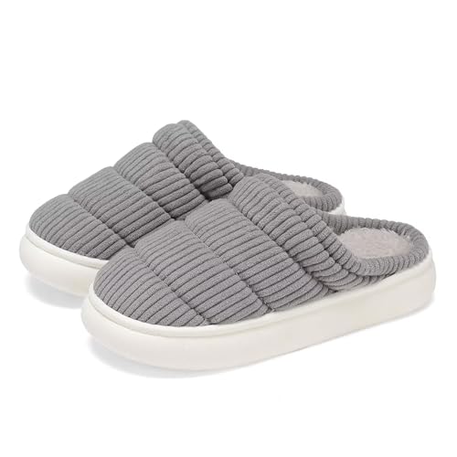 NineCiFun Womens House Shoes Warm Memory Foam Slippers for Women Indoor Soft Fleece Lined Womens Slippers