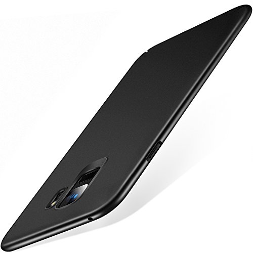 TORRAS Slim Fit Galaxy S9 Case (2018), Hard Plastic Ultra Thin Phone Cover Matte Finish Grip Case for Samsung Galaxy S9, Space Black