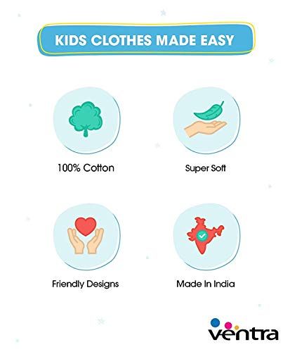 Image of Ventra Girl's Cotton Printed Top and Pyjama Set Pack of 1