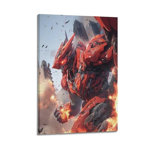 Peinture Décorative sur Toile Doomsday Mechs Anime Art Mural 60x90cm