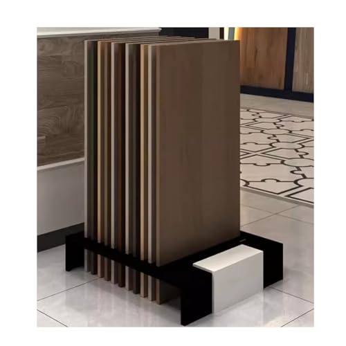Présentoir d'échantillons vertical au sol - Rangement stable pour carrelage et panneaux