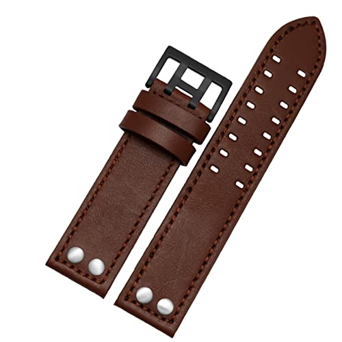 Bracelet montre cuir véritable GUMMMY 20mm style aviateur chic quotidien