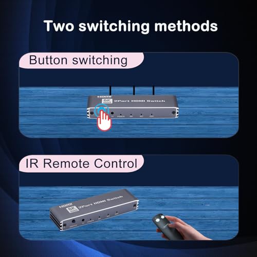 Interruptor HDMI 2.1 8K para conectar tres consolas de nueva generación 5