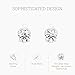 Gilded 1/4 ct. T.W. Round Lab Diamond Stud Earrings for Women | 925 Sterling Silver Studs | Hypoallergenic Fine Jewelry | 4-Prong Basket, Push Back Nut | SI1 Clarity, F Color, Round Cut