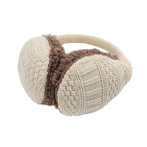 Cache Oreille en Tricot Chaud Unisexe Adulte Réglable Femme Protège-Oreille Hiver Earmuff Peluche Earwarmers Cache-oreille Cadeau de Noel Anniversaire - Landove Cover
