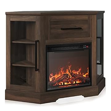 best corner electric fireplace tv stand