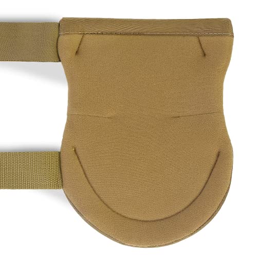Leisontac Military Tactical Knee Protector Pads For Outdoor Gardening Hunting, Nylon Fabric, Flexible Cap, Military Iso Standard (Khaki, 1 Pair) #TOP5