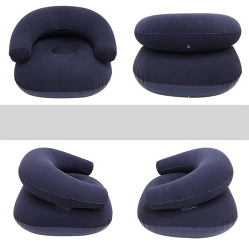 Sofá inflable portátil para camping sillón inflable con suelo impermeable 5