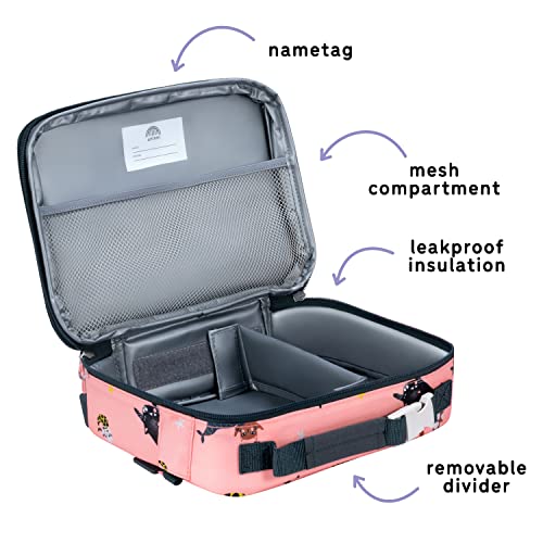 Uninni Cat Mermaid Insulated Lunch Box For Kids - Age 3+ With Leak-Resistant Storage, Mesh Pocket, Removable Divider For Snacks, Sandwiches And Drinks, Bpa-Free Food-Grade Cute Girls Lunch Box #TOP5