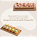 HOMESPHERE Cake Display with Lid – Acacia Wood Dessert Stand & Wooden Charcuterie Board with Lid for Loaf Cakes, Bread, Pastries, Cheese, Large Rectangle Wood Tray Platter & Acrylic Cover, 15 x 6.25”