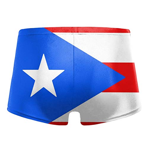 Puerto Rican Flag Men Swimwear Swimsuits Surf Board Boxer Shorts Trunks2