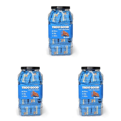 Image of Troogood Classic Millet Chikki Jar(60pcs,10g each) | Rich in Fibre and Protein | Healthy Indian Sweets & Snacks | Made with Jaggery | No Added Preservatives and Colours (Pack of 3)
