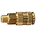 Milton 765 1/4" MNPT V Style High Flow Coupler - Box of 10