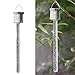 NUOBESTY 2Pcs Solar LED Hanging Light Acrylic Outdoor Chandelier for Garden and Decoration Solar Energy Lamp Easy Installation No Tools Required