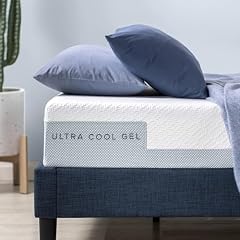 Zinus Materasso in schiuma di gel ultra Cool | materasso adattabile a 7 zone | 100 x 200 cm | altezza 20 cm | H3-H4 medio resistente | schiuma gel rinfrescante | Oeko-Tex