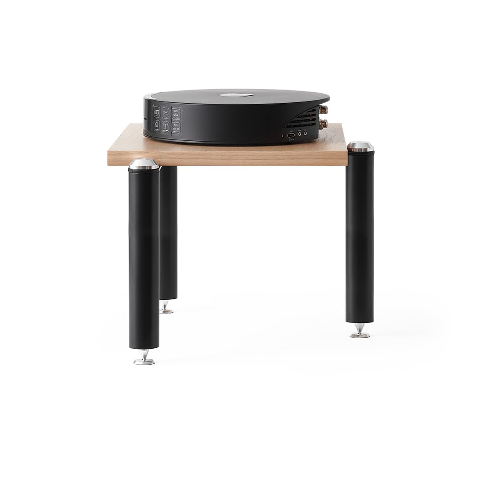 NorStone Meuble HiFi Modulaire Copenhagen Module 03 Métal Plein Chêne Capacité de Charge 50KG Pointes Contre-Pointes