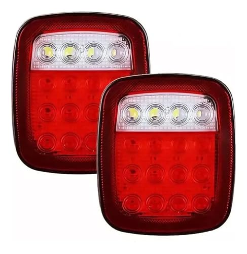 Feu arrière de voiture 16 LED stop clignotant pour camion remorque Jeep YJ JK