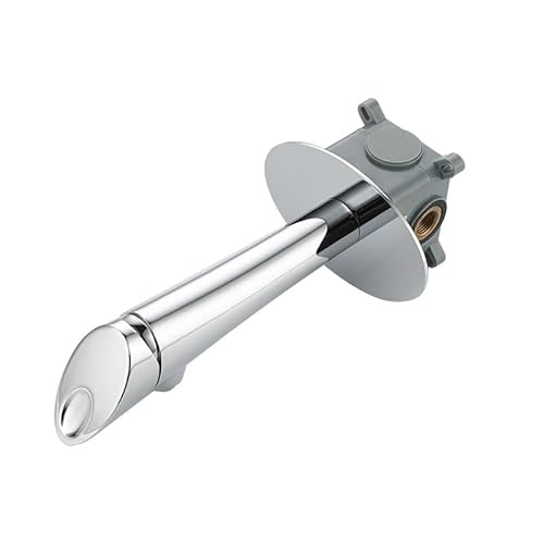 SJZQYTN 黒盆地の壁に取り付けられたバスルーム蛇口ホットミキサーとコールドミキサー埋め込み箱付き