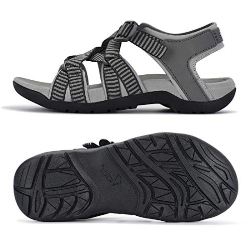 Viakix Walking Sandals Womens – Comfortable Athletic Cute Sandal, for Hiking, Outdoors, Walking, Water, Trekking, Sports (Narrow & Medium Widths)