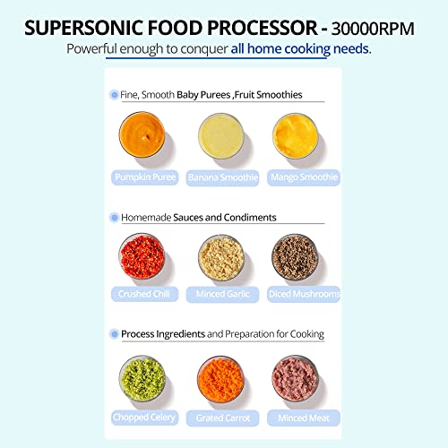 Mama Daily 20-In-1 Baby Food Maker/Storage/Feeding System, Mini Baby Food Processor Set, Baby Puree Food Mill Blender Grinder Chopper Electirc, Newborn Essentials Baby Shower Gifts For Homemade Food #TOP2