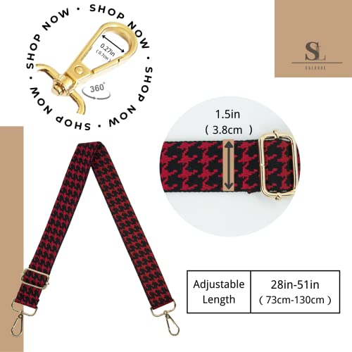 Image of S&loyoe Purse Straps Replacement Crossbody Bag Strap Adjustable Wide Guitar Straps for Handbags 1.5inch
