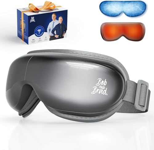 Image of BOB AND BRAD Eye Massager with Heat and Cooling, Massaging Eye Mask for Head Tension, Heated Eye Massager Mask for Dry Eyes, Migraines, Reduce Strain