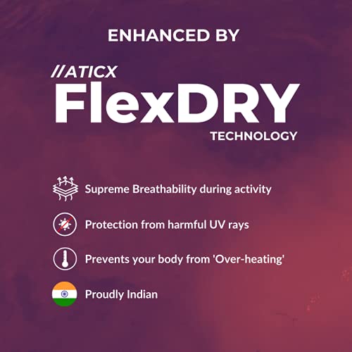 Image of ATICX Polyester Shorts for Men - Quick Dry Lightweight with Zipper Pockets - Gym, Running, Jogging, Training Half Pants for Basketball, Swimming, Badminton, Cycling, Football, Outdoor & Home Wear