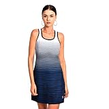 SAVALINO Athletic Sleeveless Tennis Dress with Racerback for Women, Sports Activewear Apparel with U