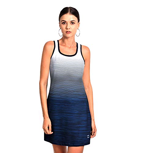 Savalino Athletic Sleeveless Tennis Dress With Racerback For Women, Sports Activewear Apparel With Uv Sun Protection, Medium, Navy #TOP11