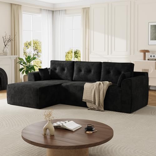 Garvee Modular Sectional Sofa with Deep Deat, 105'' Cloud Couch Sectional with Oversized Chaise, Soft Couch Sofa Bed for Living Room, No Assembly Required