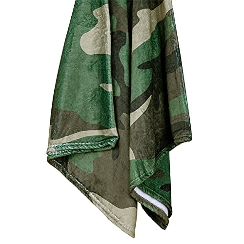 Camouflage Throw Blanket, Extra-Large Super-Soft Camo Blanket For Men, Women, Boys And Girls, Teens, Children, Lightweight Fleece Cammo Blanket (50In X 60In) Warm Plush And Cozy Throw For Bed Or Couch #TOP5